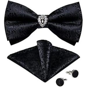 MEN'S Paisley Floral Bow Ties Black